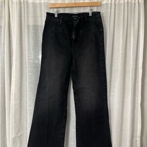 Ann Taylor Black Flare Jeans
